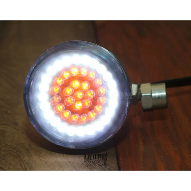 MOONSMC® MOONPODS LED Turn Signals - White/Amber - 1157 (FRONT) - Lighting Components
